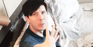ukulelephil:phil looks like an angel even when he’s extremely ill