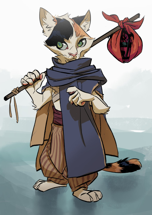 One of the other characters from my Baldurs Gate campaign, Pago! He is a Felis who is afraid of wate