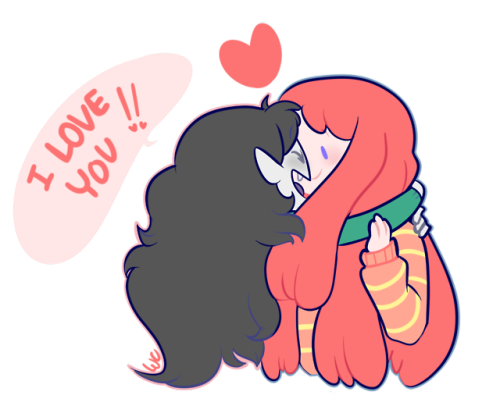 supericebeam:A redraw to say good bye to Adventure Time, I’m glad they finally kisse