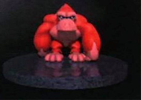 suppermariobroth:One of the first Donkey Kong models rendered on a Silicon Graphics workstation duri