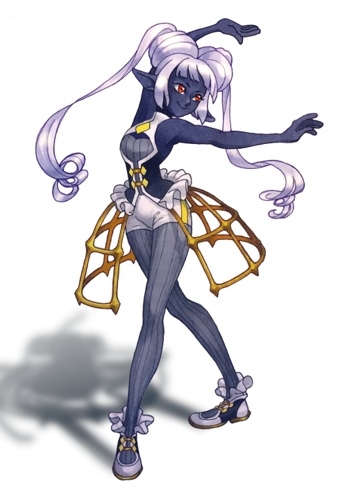 xyliaxart: Phaerniss the drow bardThe eyes and background shadow are done digitally, but everything 