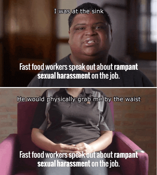jamaicanblackcastoroil:  refinery29:  McDonald’s workers are protesting across