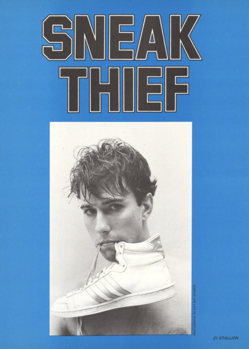 From STALLION magazine (Aug 1984) Photo story called &ldquo;Sneak thief&rdquo; photo by City