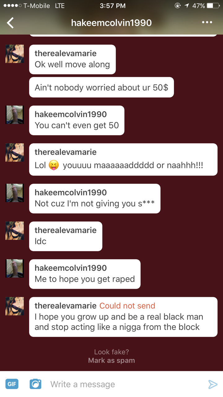 ifucktrannys: therealevamarie:  EXACTLY WHY I DONT SEE BLACK MEN!! WANNA ACT IGNORANT!!