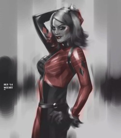 weearts:  Margot Robbie Harley Quinn concept! Still early in the casting of Suicide Squad movie and speculation says she would be Vixen, but I’m thinking she would be a fantastic Harley! For my concept I mixed the old and new, ending up with a clean,