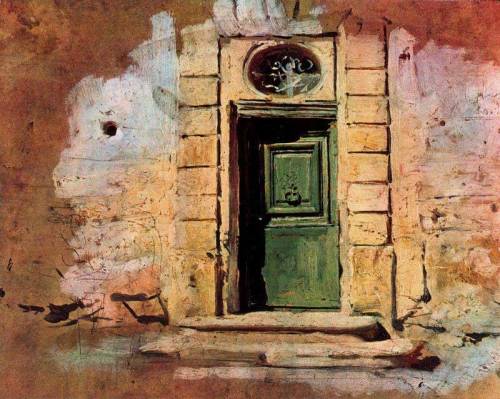 artist-boldini: Door in Montmartre, Giovanni Boldini