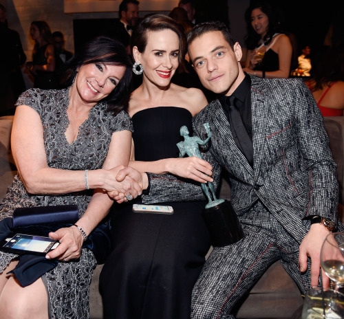 Marcia Clark, Sarah Paulson and Rami Malek attend People And EIF&rsquo;s Annual Screen Actors Gu