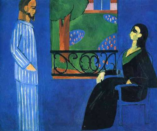 artist-matisse: Conversation by Henri Matisse Size: 177x217 cmMedium: oil on canvas