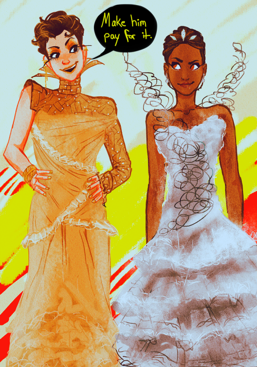 castielangelofthetrenchcoats:catingaytor:they gayLOOK. ACCURATELY PORTRAYED KATNISS WOMAN OF COLOR. 