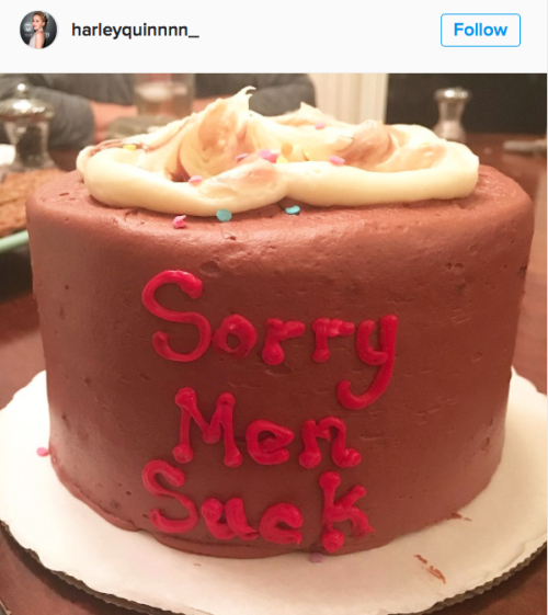 micdotcom:When director Kevin Smith presented his daughter with a cake reading “Sorry Men Suck” a fe