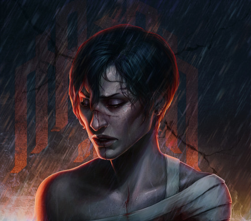 solanj:The world is set afire.Everyone is doomed.Whom did you save, Champion?What have you done?