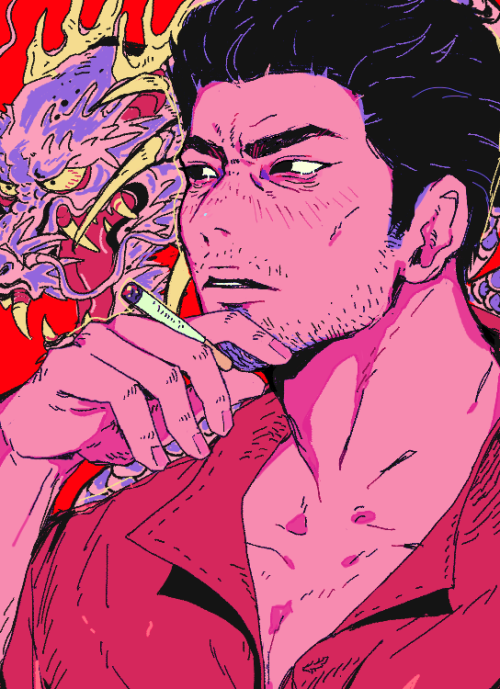 started playing kiwami and ive been thinking abt these men all day all night