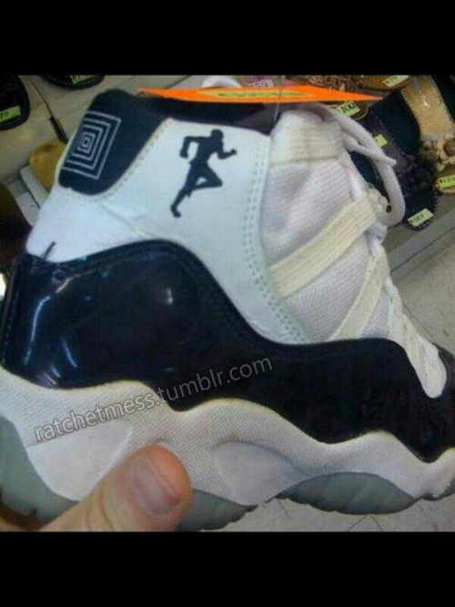 ratchetmess:  you know these are the same guys that swear they know about Jordans  Yo, dudes is getting they head blown off for these shoes and people rocking fake J’s? Wow.