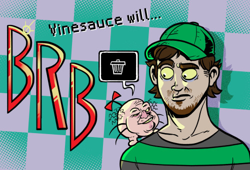 Some art I did for Mr. Vinny Pizzapasta Vinesauce. He’s been playing Earthbound. I don’t think he’s 