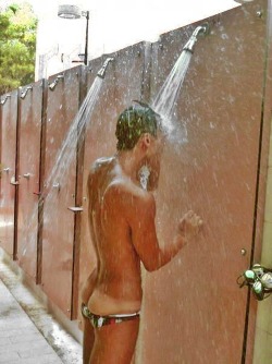 allaboutthetanlines:  Outside Shower