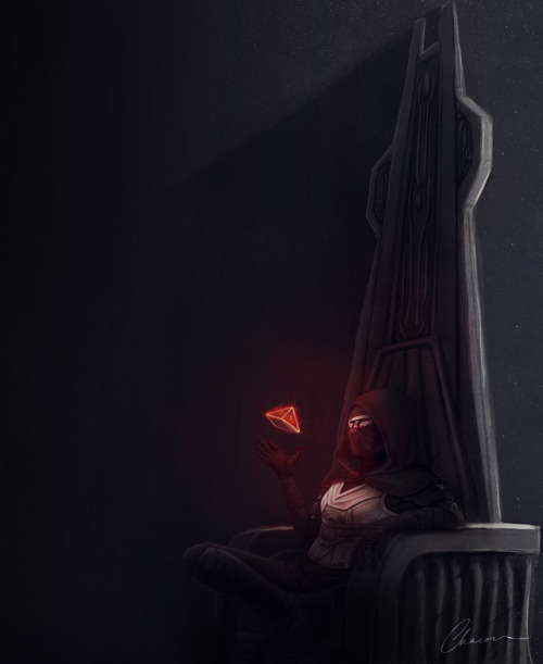 Painting of my Sith sorceror from SWTOR.