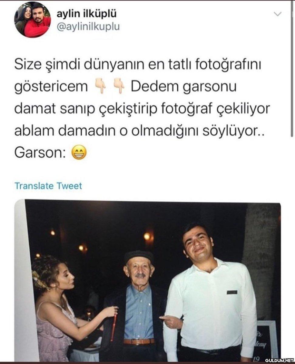 Damadın mahçup gülüşüne...