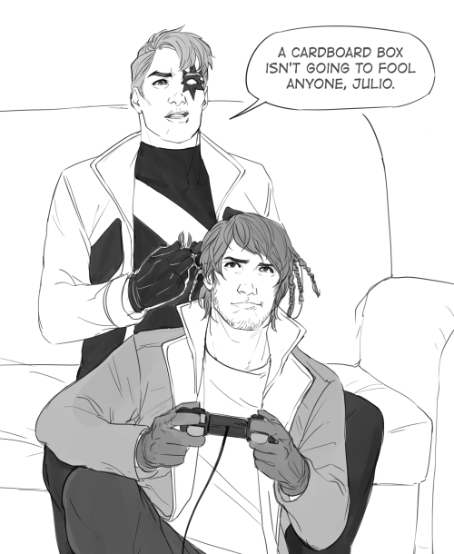 ironized:ricstar commission done by the wonderful @ericamchan! i just wanted domestic downtime chill