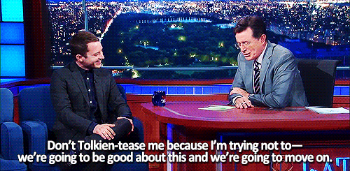 beeishappy:  LSSC | 2015.10.13 | Elijah ‘Tolkien-teaser’ Wood trying to free