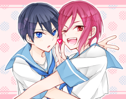 nanatsuji-ya:  ▼Free!（ほぼ遙凛）ログと書店委託のお知らせ▼ | あんどーPlease rate and support artist for their work. 