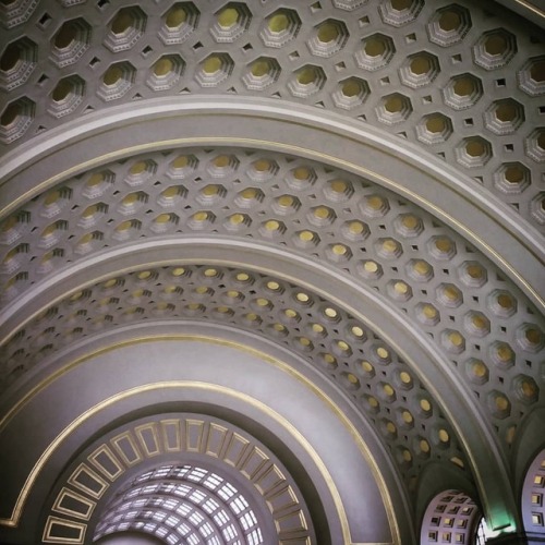 Ceiling detail inside Union Station… Just thought it was really cool! #washingtondc #dc #unio