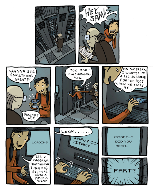 itstimeforcomics:  its time for: accidental self-awareness  (please click on the images for that sweet sweet crisp full-size) 