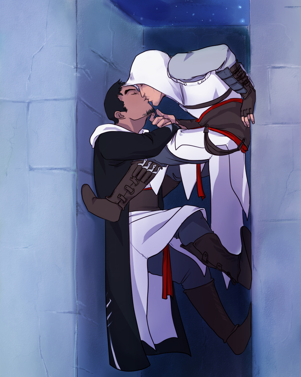 juls-art:  A rare OTP drawing, by me, how rare. Based on this cuz c’me on, how