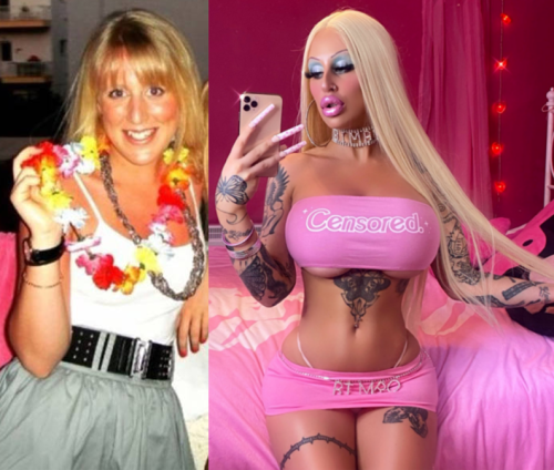 Alicia Amira Before And After (x-post from r/BimboficationJourney)