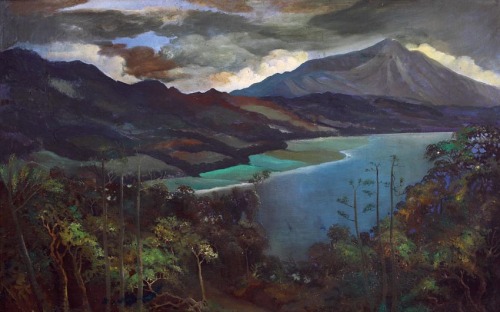 Kintamani , Bali   -    WidayatIndonesian, 1919-2002Oil on canvas,  103 x 164 cm