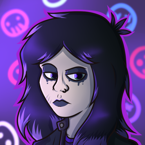 New profile picture of Apocalypse Legends Annie, with a goth alternate cause i felt like making it t