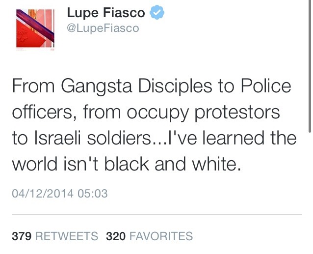 ahhhhmonsterseverywhere:  Lupe being 100 Last tweet hit me 