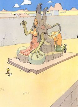 sorcerersskull: Art by Moebius