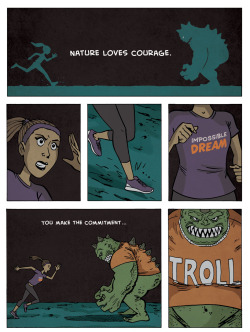 zenpencils:  NATURE LOVES COURAGE by Terence