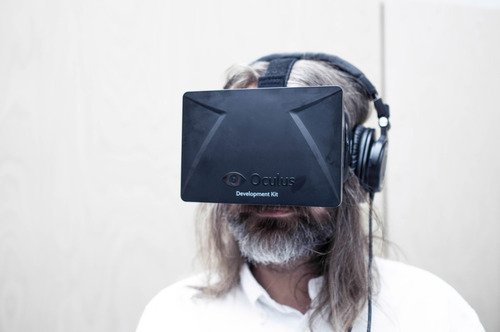 Simen Skogsrud enjoying Virtual Reality