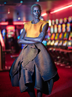 thefabuleststp:  Grace Bol in “Power Ne-On” for Archetype Magazine, by Greg Swales (Fall 2014). 