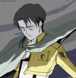 Tiny Levi fanart♥ I like the gloomy ones