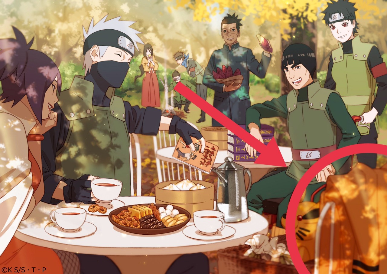 Having Dinner – Naruto, Iruka and Kakashi