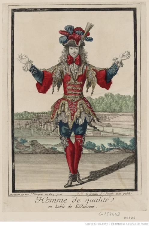 “Homme de qualité en habit de danseur” by Henri Bonnart, 17th century