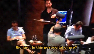 areyousuretonightsadangernight:   The Hobbit Appendices: Thorin & Co - Script read through with Peter Jackson and full cast  Richard shares our burning question 