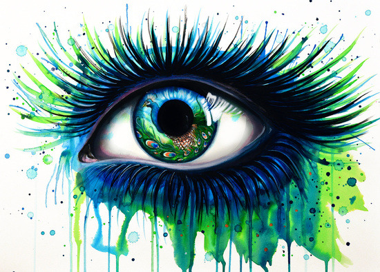 bestof-society6:    ART PRINTS BY PEEGEEARTS  “Rainbow Eye&quot; Open your