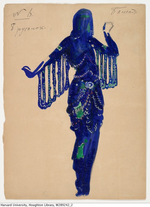 Costume design for Mermaids in Sea Kingdom scene by Boris Anisfeld for Sadko, 1911