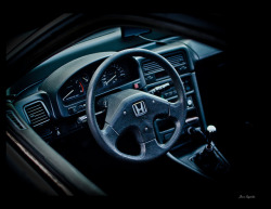 beastcoastus:  Vince’s 90’ CRX interior by jszumita on Flickr.