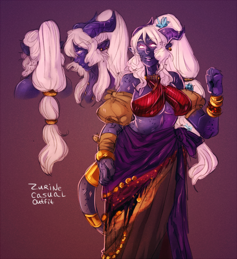 bug-dad:  Decided to draw Zurine in her casual outfit.    ¯\_(ツ)_/¯   