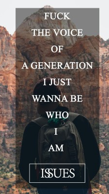 poppunklateatnight:  Issues //Personality