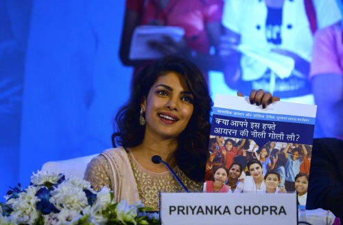 Priyanka Chopra at the launch of a media campaign of Weekly Iron and Folic Acid Supplement (WIFS) Pr