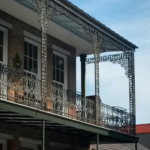 More beautiful #architecture in the #FrenchQuarter of #neworleans during #mardigras