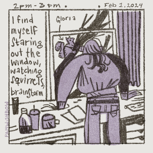 Hourly Comic Day 2024, A Relatively Quiet Day In The Wishbow House