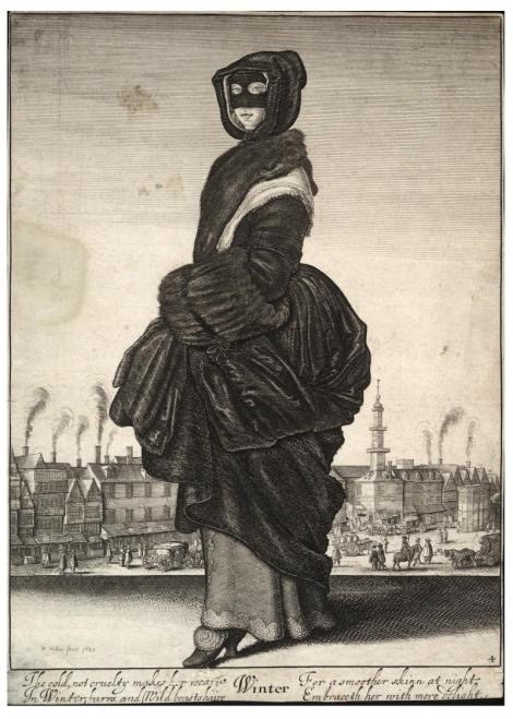 mad-moiselle-bulle:English Ladies in Winter Costume by Wenceslaus Hollar ( 1607-1677 ). From Wencesl