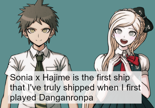 Confession: (Sonia x Hajime is the first ship that I&rsquo;ve truly shipped when I first played 
