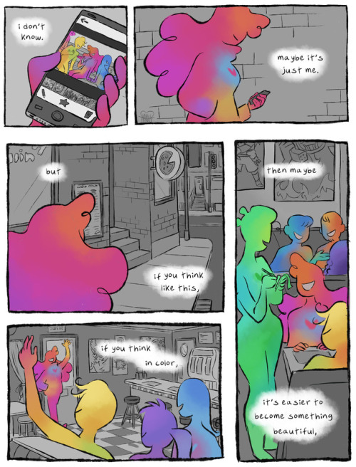 l-a-l-o-u:This is Colors, a short comic written by @monsieurtoast and illustrated by myself, about t